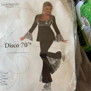 Underwraps Disco 70s Adult Dancing Diva Halloween Costume Size XS High Quality